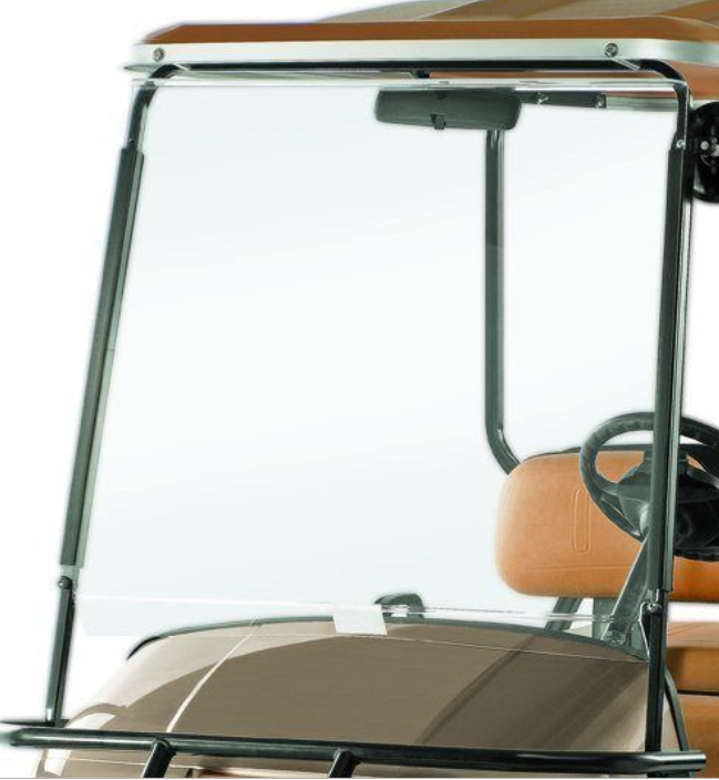 CLEAR FLAT WINDSHIELD KIT FOR EZGO ST VEHICLES Golf Cart Parts