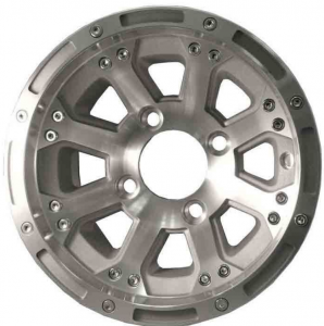 10" Machined Finish Diamond Wheel Assembly
