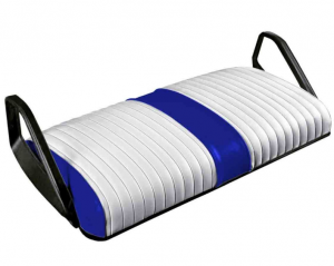 Channel White On Blue RXV BOTTOM SEAT COVER
