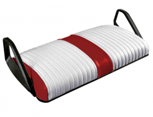 Channel White On Red RXV SEAT BOTTOM COVER