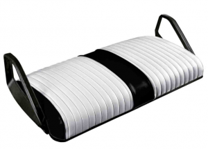 Channel White On Black RXV BOTTOM SEAT COVER