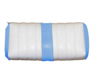 Channel White On Blue BOTTOM SEAT COVER