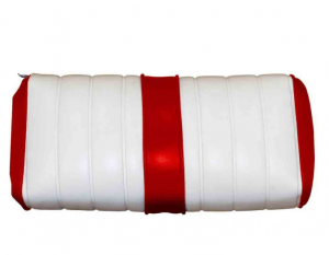 Channel White On Red SEAT BOTTOM COVER
