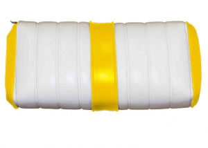Channel White On Yellow FLIP SEAT BOTTOM