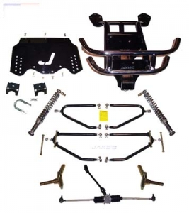 Jake's Adjustable Long Travel Lift for E-Z-GO 2001.5-09 TXT Gas (with twin cylinder motor) & *4 bolt steering* 
