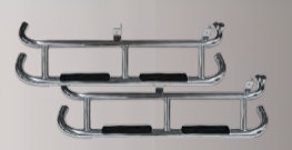 CLUB CAR DS ELITE NERF BARS - BLACK