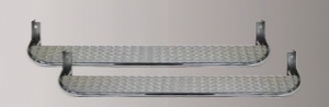 CLUB CAR DS INLAY NERF BARS - STAINLESS