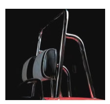 CLUB CAR DS ORNAMENTAL ROLL BAR - BLACK