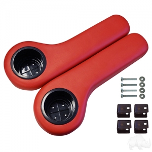 Seat Kit Arm Rest Set with Cup Holder, Buff