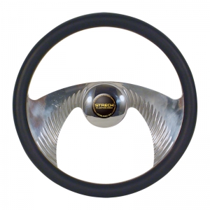 Steering Wheel Typhoon 1/2 Wrap Billet - Black