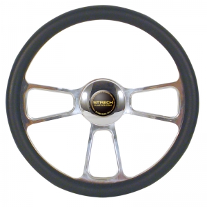 Steering Wheel GT-4 1/2 Wrap Billet - Black